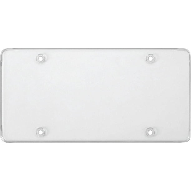 Cruiser Accessories 76100 Tuf-Shield Clear Flat License Plate Cover 2 Covers